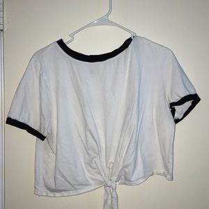 White crop top